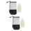 2Sets Stabiele Witte Roller-Skating Kegels Pe Trainingsmarker Cone 6
