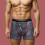 (Medium, Grau / Rot) Ed Hardy - Ed Hardy - 5er Pack Herren Boxershorts Baumwolle Elastikbund 4