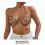 Accessoire de chaîne de corps de perles creuses avant-gardiste, 2