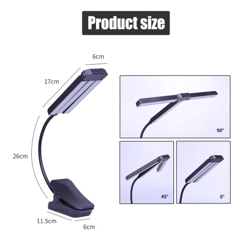 51 LED Rechargeable Music Stand Light Clip-On 1