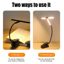 VINSPIRE Rechargeable Music Stand Light Clip On, LED Super Bright Piano Stand Light, 4 Color 3 Brightness, USB-C Rechargeable, Perfect for The Pian
