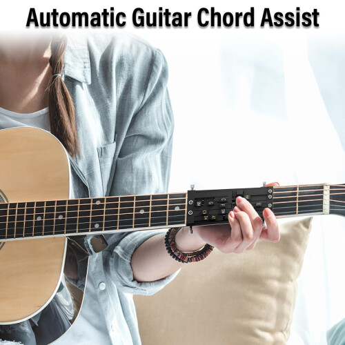 Guitar Chord Presser Aid Chords Trainer Musical Instruments Stringed Accessories One-Touch Learning Practice Tool for Kid Beginner 2