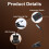 LED Super Bright Rechargeable Music Stand Light Clip-On,USB-C Rechargeable 5