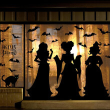 Adesivi per finestre di Halloween extra large, bifacciali.