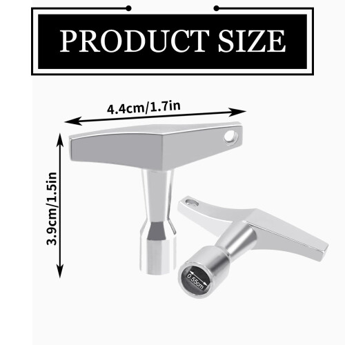 2PCS Drum Tuner,Drum Tuning Key Acoustic & Electric Drum Kit Tool 1