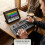 RockJam 25-Key Rechargeable USB MIDI Keyboard Controller – Mini Piano Keyboard with Velocity-Sensitive Pads, Synth Controller, Bluetooth/Wired MIDI, 5