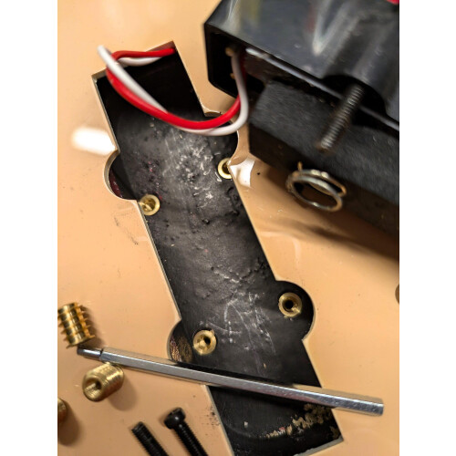 Bass Pickup Mounting Screws and Inserts, Nickel 2