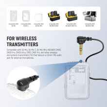 NEEWER Mini Lavalier Microphone (2 Pack), 6.6ft/2m Clip On Wired Condenser Lapel Lav Mic with 3.5mm TRS Connector Compatible with DJI Mic 2 Rode Wire