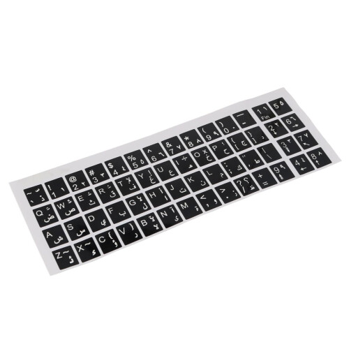 Nicear 4Pcs Arabic Keyboard Layout Stickers,Universal Keyboard Replace 1
