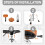 BOSTEU Drum Throne with Backrest, Hydraulic Adjustable Height Drum Chair for Adu 4