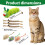CrestHaven 6Pcs Interactive Catnip Plush Toys Indoor Kitten Molar Rod Mouse 2