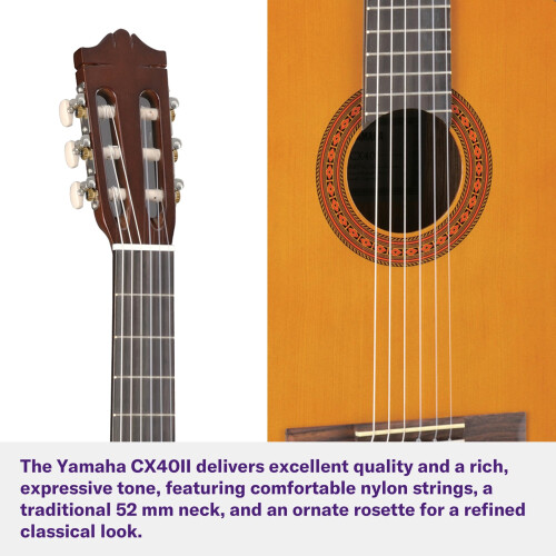 Yamaha Yamaha CX40 Electro Classical Guitar - Affordable, Quality Instrument 2