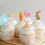 12pc Easter Cake Toppers: Bunny Egg Carrot Picks 1