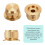 sourcing map 4Pcs Aluminium Potentiometer Knobs 1/4" Volume Tone Control Top Hat Knobs with L-Type Hexagonal Wrench for Guitar Instruments Audio Mixe 3