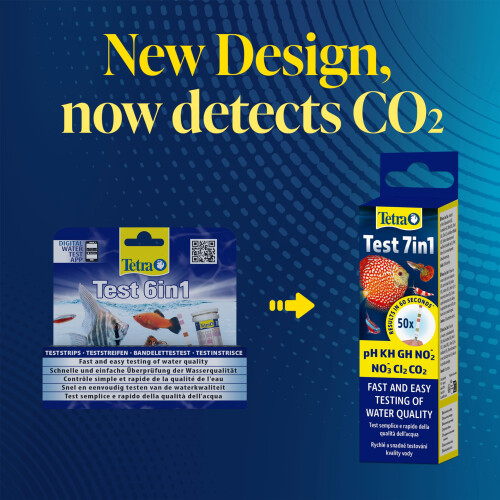 Tetra Tetra 7in1 Aquarium Water Testing Kit 50 strips 1