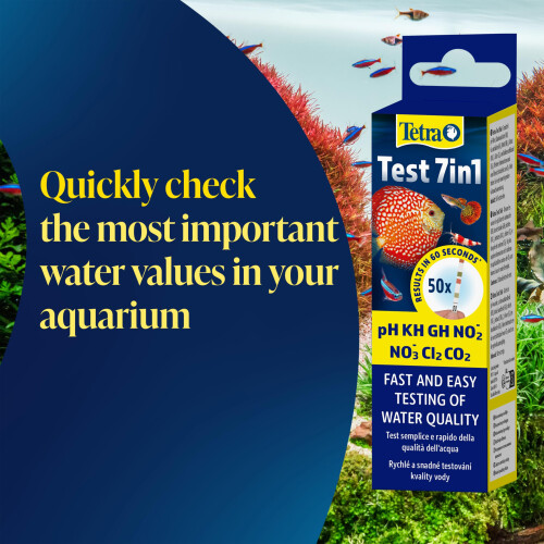 Tetra Tetra 7in1 Aquarium Water Testing Kit 50 strips 2