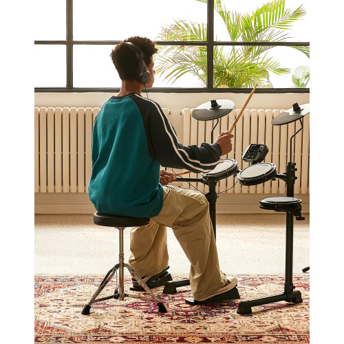Donner Drum Throne Set, Padded Seat Height Adjustable Drum Stools, 5A Drumsticks Included, Multiple Iterations, Trusted Choice for Drummers 1