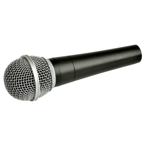 Professional Dynamic Karaoke Vocal Microphone with Cable. Metal Body (Dark Grey) PAIR 1