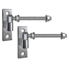 6 Inch Heavy Duty Gate Hinges 2 Pack, J Bolt Welded Steel Hinges for Wood Fence Farm Gate