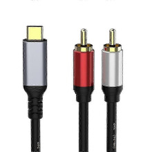 Type C to 2RCA Stereo Audio Cable for HiFi Sound System