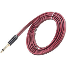 1/4 Inch Speaker Wire to 6.35mm Mono Plug Adapter Open End Gold-Plated OFC