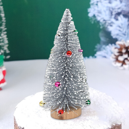 UHUYA Christmas Decor Silver Tree Desktop Door Gift 1