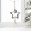 Plush Star Christmas Ornament, Grey, 9.3in 1