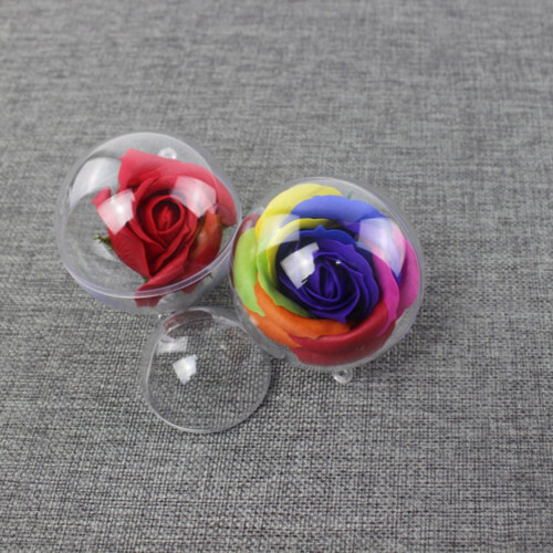 12x Bile decorative transparente acrilice umplubile 1