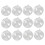 12x Bile decorative transparente acrilice umplubile 4