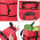 Chariot de courses pliable GASTROPOD à roulettes, rouge 3
