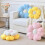 Coussin à motif marguerite rose 50 cm 5