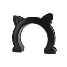 Black Interior Cat Door, Kitten Corridor Tunnel with Easy to Follow Instructions for Door Installation