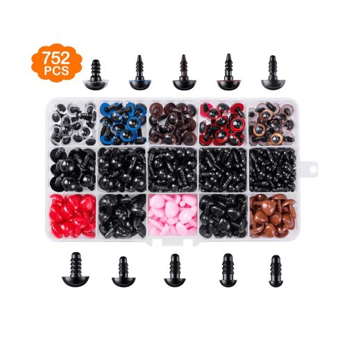 Amigurumi Doll Eyes with Washers 752 Pieces 1