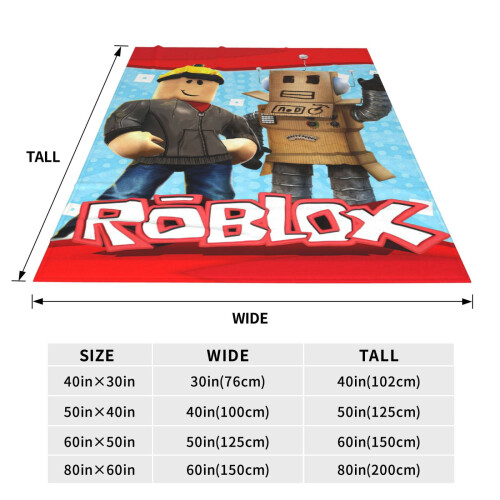 Couverture Roblox – Microfibre douce, 3 tailles 1