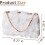 Bolso de mano rosa con cadena desmontable 2