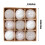 Shatterproof Christmas Ornaments Silver White Glitter 9PCS 3