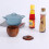 Solid Wood Spice Jar with Lid Japanese Style2Pack 4