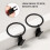 50-Pack Black Iron Curtain Rings with Clips 5