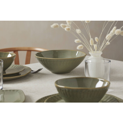 Oneida Entertain 365 Artisanal Stripe Stoneware Serving 1