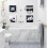 Ensemble de 4 toiles murales zen en noir et blanc 4