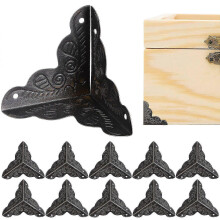 36PCS Box Corner Guards, Stair Dust Corners, Vintage Chest Edge Reinforcement Decorative Corners