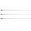 3PCS Foosball Machine Rods Desk Soccer Machine Operation Pole Replacement Accessories 1