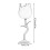 Rosformat rött vinglas 150 ml transparent glas 3