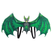 1Pc Green Bat Wings Halloween Carnival Party Prop for Kids Adults Stage Performance