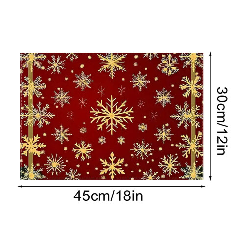 Christmas placemat set holiday table mat 4 pieces 2