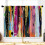 Farverige ternede køkkengardiner 61x91 cm (2 paneler) 2