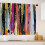 Farverige ternede køkkengardiner 61x91 cm (2 paneler) 3