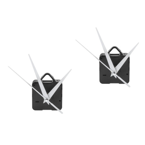 Wall Clock Movement Kit with Core and 3 Pointers White 2 pcs 2
