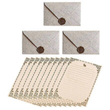 1 Set Letter Paper and Envelopes Writing Paper Pack DIY Envelopes Stationery Set