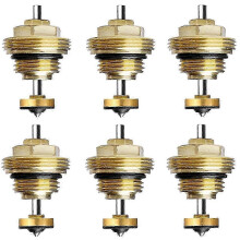 Underfloor Heating 6-Pack Thermostatic Valve Core M30 X 1.5 Return Pin